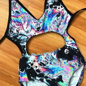 La Tortura Rave with mi gente Acid Bath Bodysuit